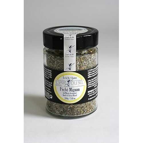 Esprit du Selによる地中海シトラスブレンド入りグレーシーソルト（7オンス） Grey Sea Salt with Mediterranean Citrus Blend by Esprit du Sel (7 ounce)