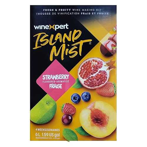 ワインエキスパート アイランド ミスト ストロベリー ホワイト メルロー 7.5 リットル ワイン作成キット (HAR006) Winexpert Island Mist Strawberry White Merlot 7.5 Liter Wine Making Kit (HAR006)