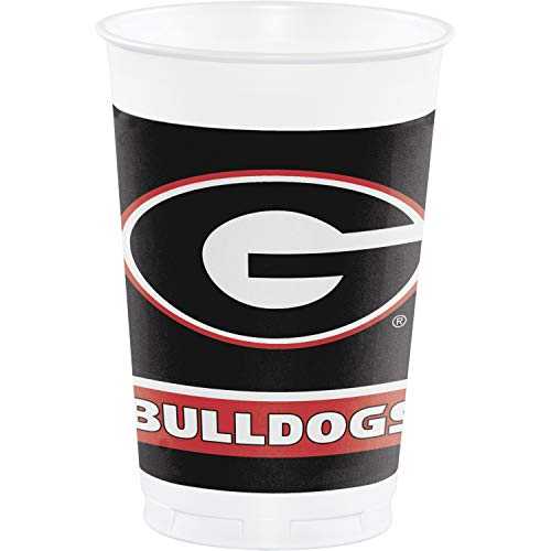 クリエイティブ コンバーティング ジョージア大学 20 オンス プラスチックカップ、24個 Creative Converting University of Georgia 20 oz. Plastic Cups, 24 ct