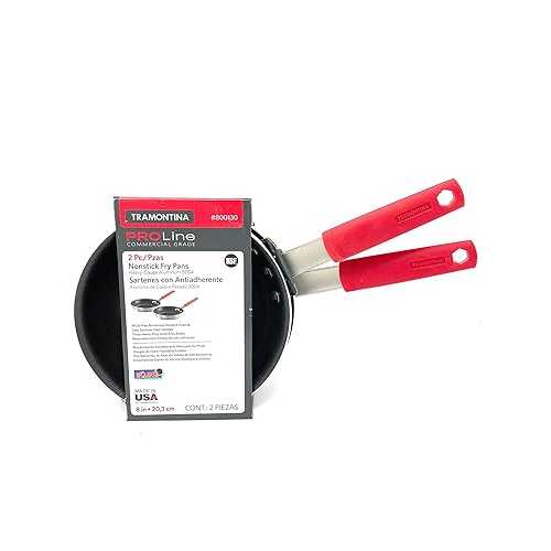 Tramontina Pro Line 商用品位 テフロン製作フライパン - 2個容器に並べる Tramontina Pro Line Commercial Grade Nonstick Fry Pans - 2 Pk