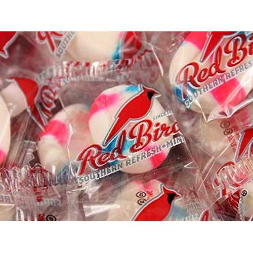 コットンキャンディー風味のレッドバードパフ ラップキャンディーミント - 2ポンド Cotton Candy Flavored Red Bird Puffs WRAPPED Candy Mints - 2 Pounds