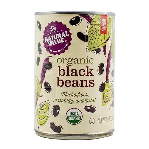 Natural Value オーガニック黒豆、15 オンス (12 個パック) Natural Value Organic Black Beans, 15 Ounce (Pack of 12)｜Glomarket