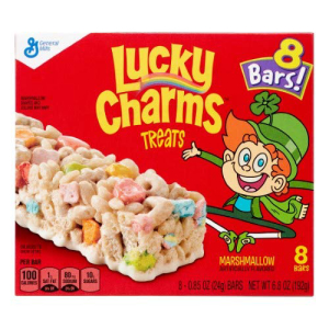 General Mills Lucky Charms Marshmallow Flavored Bars (Pack of 2)画像