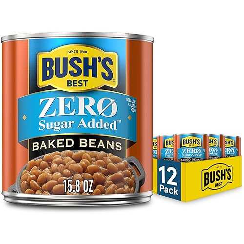 BUSH\u0027S BEST 16 薬局衡オンス Canned Country Style Baked Beans, Source of Plant Based Protein and Fiber, Gluten Free, (Pack of 12)