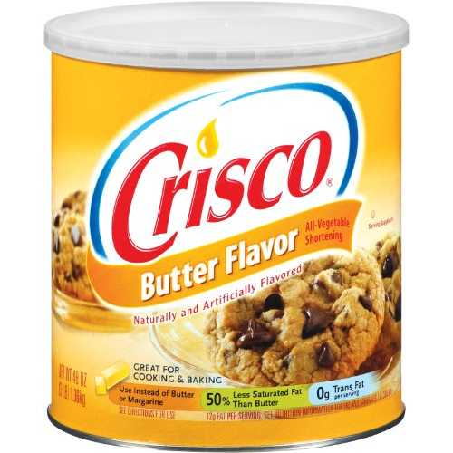 クリスコバターフレーバー全野菜ショートニング、48オンス（4個パック） Crisco Butter Flavor All-Vegetable Shortening, 48-Ounce (Pack of 4)