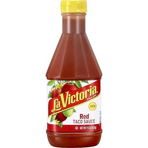 ラ ヴィクトリア タコソース ミディアムスクイーズ、15オンス (6個パック) La Victoria Taco Sauce Medium Squeeze, 15-Ounce (Pack of 6)