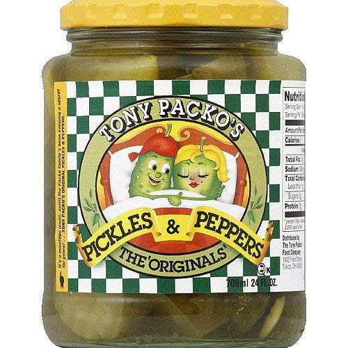 Tony Packo's Tony Packo Original Pickles and Peppers, 24 Ounce Jar｜Glomarket