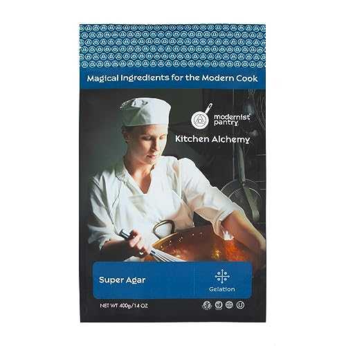 Modernist Pantry Pure Super Agar Powder - High Gel Strength Gracilaria Algae ? Non-GMO Vegan OU Kosher Certified - 400g/14oz