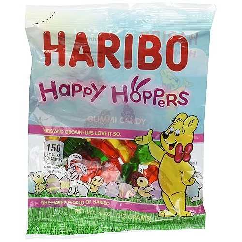 ハリボー ハッピーホッパーズ グミキャンディ 4オンス (6個パック) Haribo Happy Hoppers Gummy Candy 4oz (6-pack)