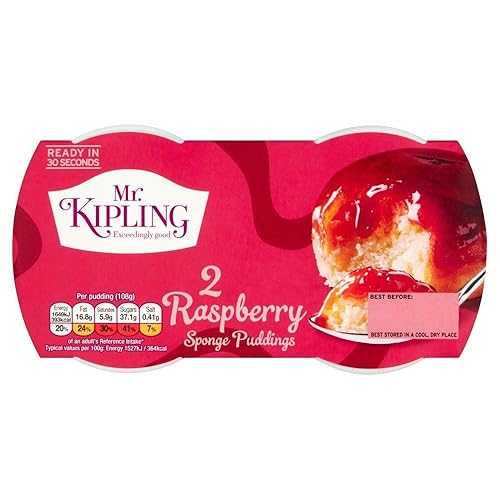 ミスター キプリング スポンジ プディング ラズベリー - 2 個パック Mr Kipling Sponge Pudding Raspberry - Pack of 2