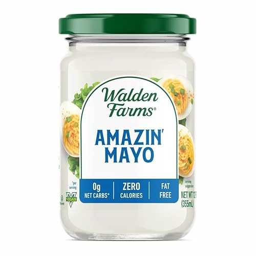 Walden Farms Amazin’ Mayo ? Zero Calorie, Sugar Free, Keto & Fat Free Vegan Mayonnaise Alternative for Sandwiches, Salads & Spreads ? 6-Pack, 12 oz Jars