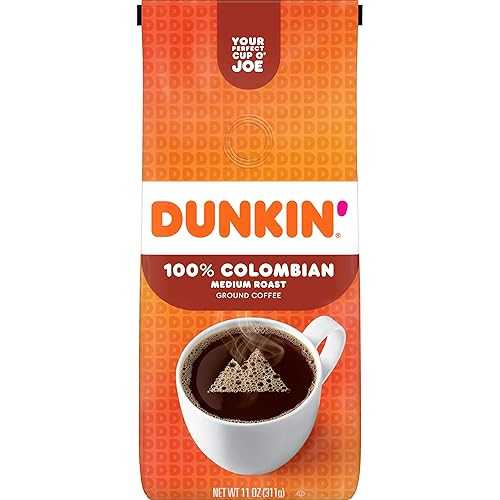 ダンキンドーナツ グラウンドコロンビアコーヒー、11オンス (3個パック) Dunkin' Donuts Ground Columbian Coffee, 11 OZ (Pack of 3)