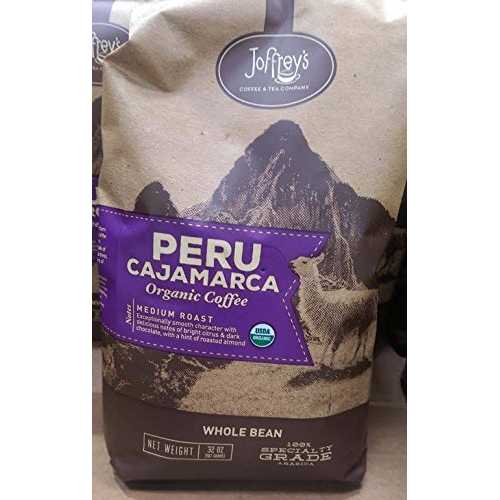 ジョフリーズ ペルー カハマルカ オーガニック 全粒コーヒー 2LB Joffrey's Coffee & Tea Company Joffrey's Peru Cajamarca organic Whole bean coffee 2LB