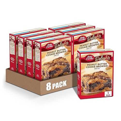 ?? ??? ????, ?? ?? ?? ???? ??, 17.2?? ?? (8? ?) Betty Crocker Delights Peanut Butter Cookie Brownie Bar Mix, 17.2 oz. (Pack of 8)