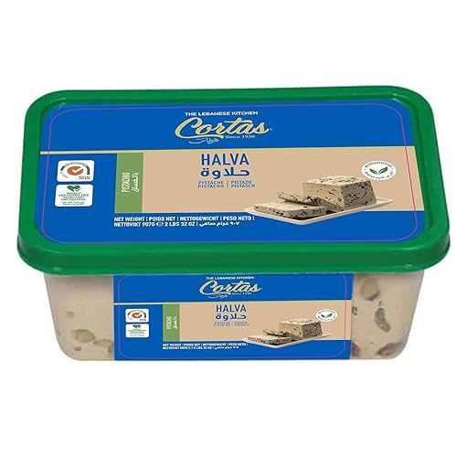 Cortas - ピスタチオ入りプレミアム ハルヴァ、2 ポンド / 907 G Cortas - Premium Halva with Pistachio, 2 Lb / 907 G