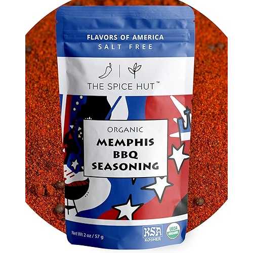 Organic Memphis BBQ Seasoning, Southern Grilling Sweet & Savory Spice Blend, 2 Ounce, The Spice Hut