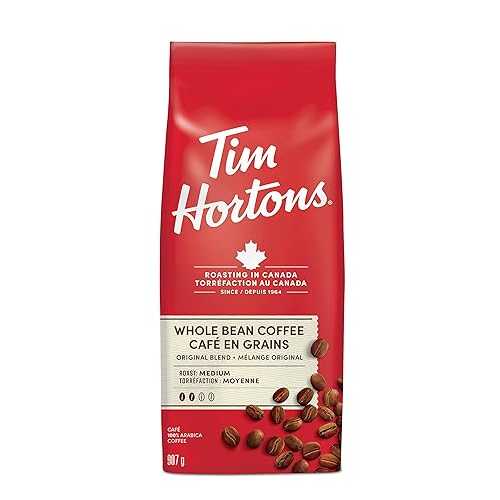ティムホートンズ ホールビーンコーヒー、907g (2ポンド) バッグ {カナダから輸入} Tim Hortons Whole Bean Coffee, 907g (2lb) bag {Imported from Canada}