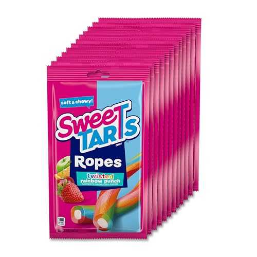 SweeTARTS Twisted Rainbow Ropes, 5 oz Bag