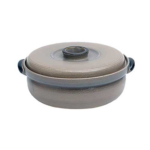 IPPINKA Japanese Donabe Tsubo Cooking Pot, For 4-5 people, 3000竓, Grey