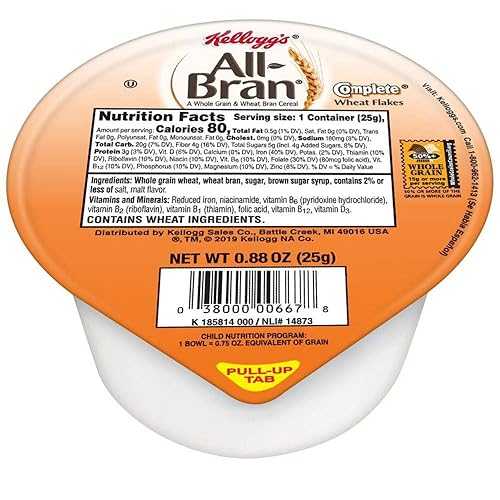 All-Bran Kellogg's All Bran Complete, Cereal, Wheat Flakes, .88oz (96 count)