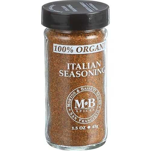 Morton & Basset Spices、オーガニックイタリアンシーズニング、1.5オンス（3個パック） Morton & Bassett Morton & Basset Spices, Organic Italian Seasoning, 1.5 Ounce (Pack of 3)