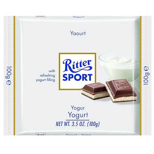 Ritter Sport、ヨーグルトフィリング入りミルクチョコレート、3.5オンスバー(12個パック) Ritter Sport, Milk Chocolate with Yogurt Filling, 3.5-Ounce Bars (Pack of 12)