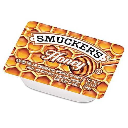 スマッカーハニー、1回分パック、1/2オンス、200/カートン Smucker's Smucker Honey, Single Serving Packs, 1/2 Oz, 200/Carton