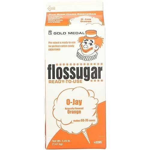 フロシュガーの風味: オレンジ、正味重量。3.25ポンド Gold Medal Flossugar Flavour: Orange, net wt. 3.25 lbs