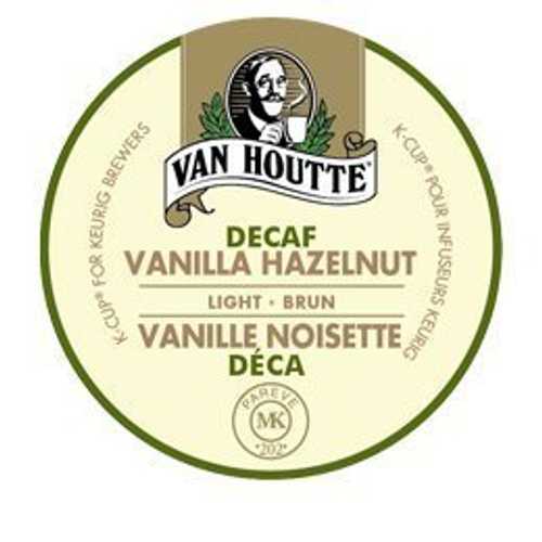 Van Houtte バニラ ヘーゼルナッツ デカフェ K カップ (キューリグ ブルワーズ用) - 96 カウント Van Houtte Vanilla Hazelnut Decaf K-Cups for Keurig Brewers - 96 count