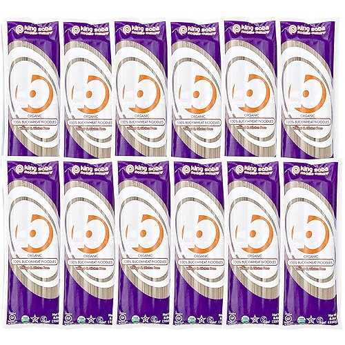 King Soba Noodle Culture 100% Buckwheat Pasta Noodles 12-PACK- Organic & Gluten-Free- 105.6oz, 3 servings per package