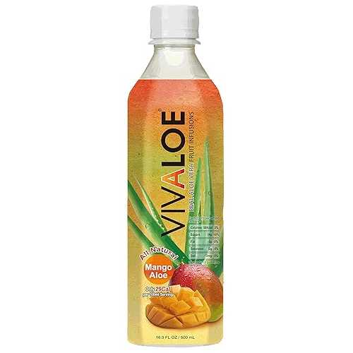 VIVALOE マンゴーアロエ 16.9液量オンス (12パック) VIVALOE Mango Aloe 16.9fl oz (12 Pack)