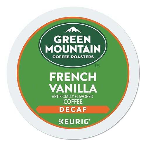 キューリグ グリーン マウンテン コーヒー風味のフレンチ バニラ デカフェ、ライト ロースト、48 パック Green Mountain Coffee Roasters Keurig Green Mountain Coffee Flavored French Vanilla Decaf, Light Roast, 48 Pack