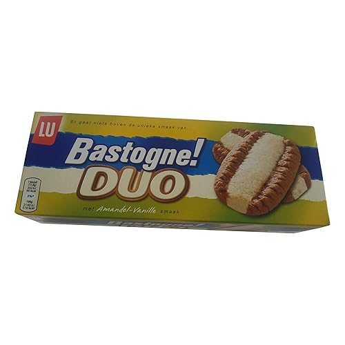 LU Cookies | LU Biscuits | Crunchy Biscuit with Candy Powder - Almond & Vanilla Flavor | LU Bastogne | 9.17 Ounce Total Weight