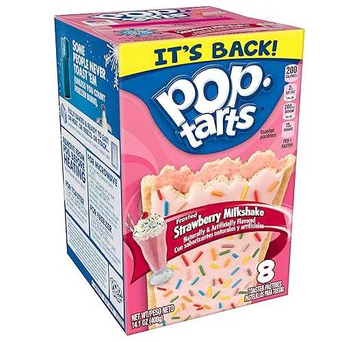 Pop-Tarts ブレックファスト トースター ペストリー、フロスト ストロベリー ミルクシェイク、14.1 オンス (8 個) Pop-Tarts Breakfast Toaster Pastries, Frosted Strawberry Milkshake, 14.1 oz (8 Count) 11,186円