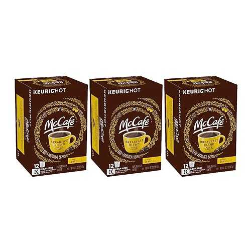 WIAONE McCafe K-Cups Coffee Breakfast Blend - Pack of 3