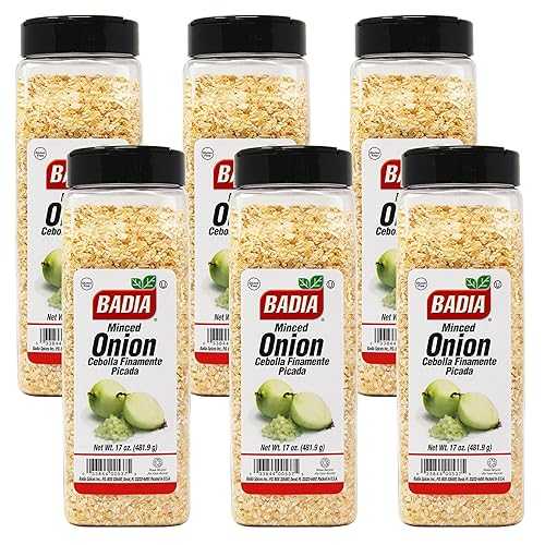 Badia オニオンミンチ、17 オンス (6 個パック) Badia Onion Minced, 17 Ounce (Pack of 6)