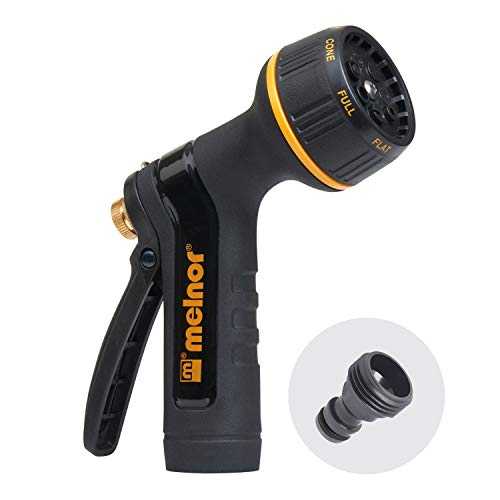 Melnor 65040-AMZ XT メタルリアトリガーノズル QuickConnect 製品アダプターセット付き、Amazon バンドル Melnor 65040-AMZ XT Metal Rear Trigger Nozzle with QuickConnect Product Adapter Set, Amazon Bundle