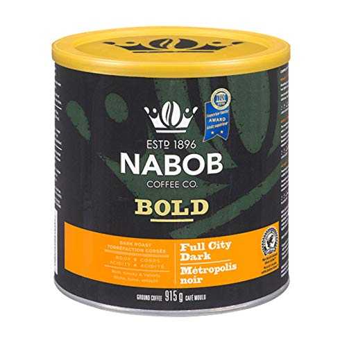 Nabob Coffee co Bold - フルシティ ダークグラウンド コーヒー、915g、カナダ輸入 Nabob Coffee co Bold - Full City Dark Ground Coffee, 915g, Imported by Canada