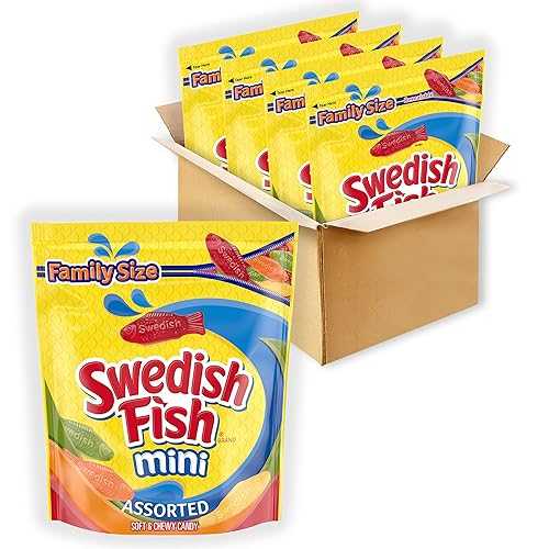 SWEDISH FISH ?? ?? ???? ??? ??, ??? ???, 4? - 1.8??? ? SWEDISH FISH Mini Assorted Soft & Chewy Candy, Family Size, 4 - 1.8 lb Bags