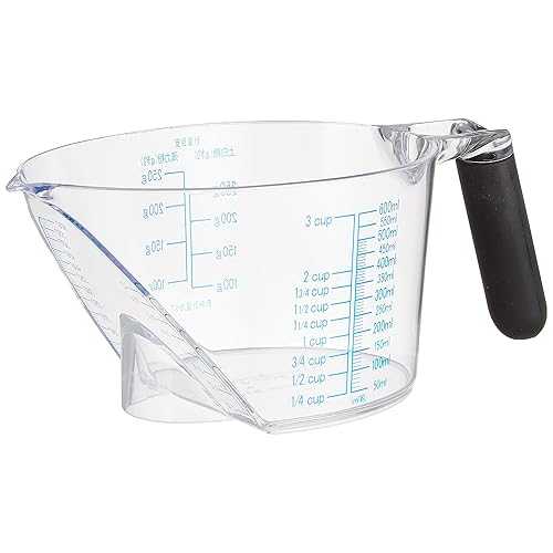 パール金属株式会社 Pearl Metal C-535 Heat Resistant Measuring Cup, 20.3 fl 薬局衡オンス (600 ml), Black, Natural, Universal, Made インチ Japan