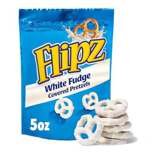 Flipz ホワイト ファッジ カバード プレッツェル、5 オンス (6 個パック) Flipz White Fudge Covered Pretzel, 5 Ounce (Pack of 6)
