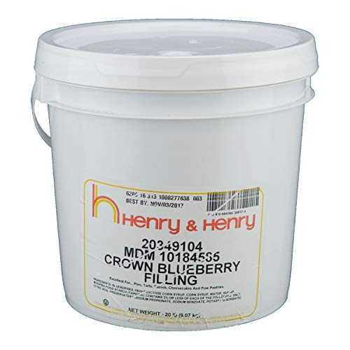 ヘンリーとヘンリー クラウン ブルーベリー フィリング、20 ポンド -- 各 1 個。 CSM Bakery Henry and Henry Crown Blueberry Filling, 20 Pound -- 1 each.