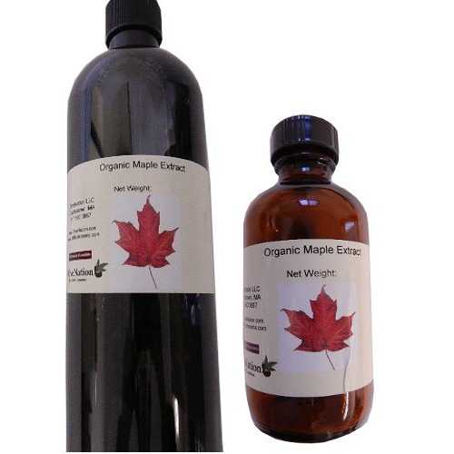 OLIVENATION Organic Maple Syrup Extract - PG Free - Non-GMO - Gluten Free - Kosher - Vegan - 8 ounces