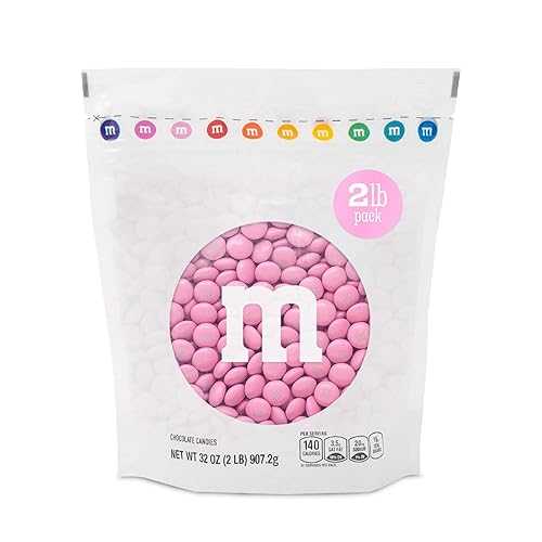 M&M’S ?? ?? ?? ??? ?? 2??? ??? ??? ?, ?? ?? ??, ??? ??, ?? ??, ???? ?? ? ??? ???? M&M’S WORLD Pink Milk Chocolate Candy 2lb Resealable Pack for Party Favors Decor