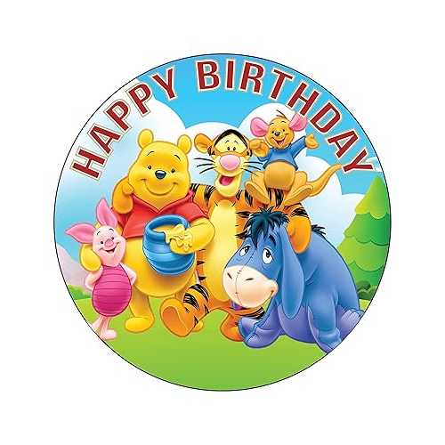 7.5 Inch Edible Cake Toppers ? Happy Choices (Honey Bear)