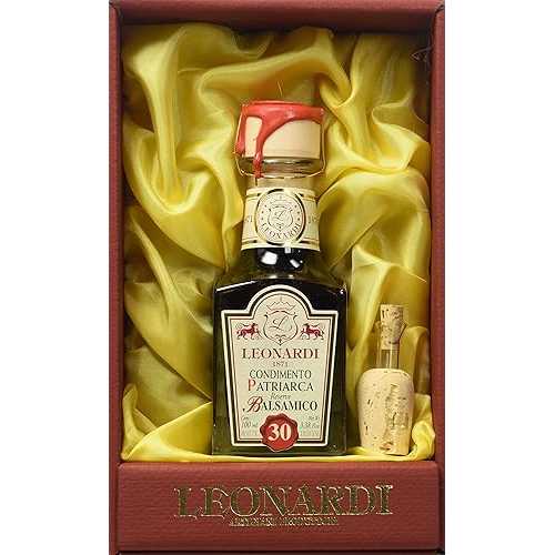 Acetaia Leonardi Patriarca 30 年取っておく バルサミコ酢調味料 - 3.38 薬局衡オンス Acetaia Leonardi Patriarca 30 Year Reserve Balsamic Vinegar Condiment - 3.38 薬局衡オンス