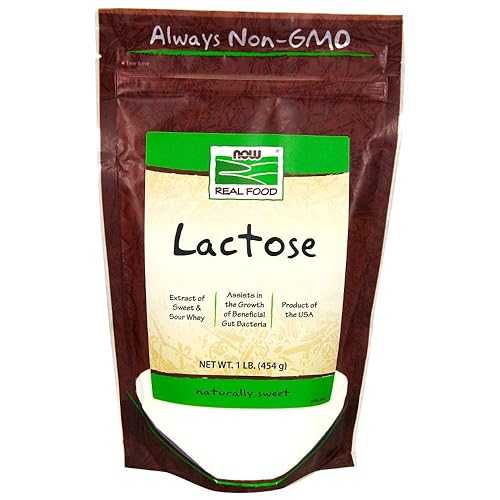 Now Foods ラクトース市乳上白糖 - 1英国ポンド (5個容器に並べる) Now Foods Lactose Milk Sugar - 1 重量ポンド (Pack of 5)