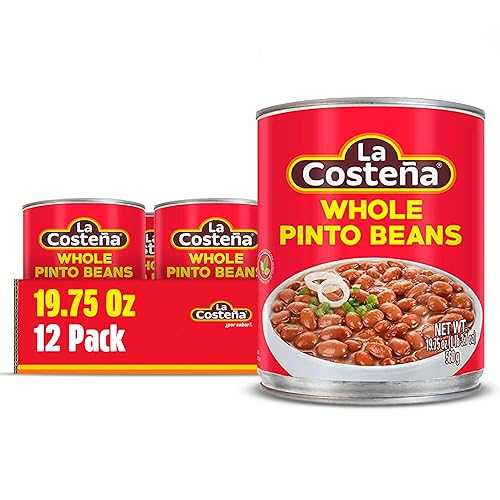 La Costeña Whole Pinto Beans - Ready-to-Eat Canned Pinto Beans for Mexican Food, Vegetarian Chili Ingredients, Bean Dip, Bean Burger, Burrito & Vegan Protein Salad - 29oz, 12 Pack Canned Food La Costeña La Coste |Glomarket