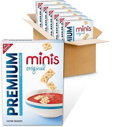 Premium Original Mini Saltine Crackers, Lunch Snacks, Bulk Snacks, 6 - 11 薬局衡オンス Boxes