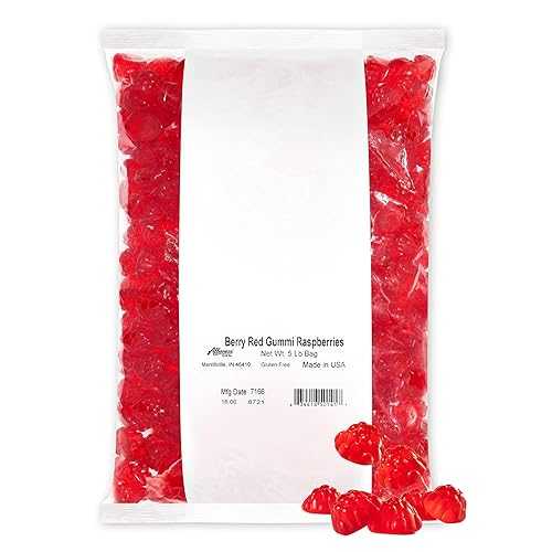 ???? ?? ?? ?? ?? ????, 2.27kg ? Albanese Candy, Berry Red Gummi Raspberries, 5-pound Bag
